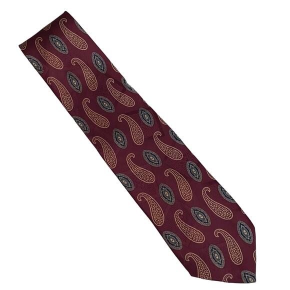 XMI 100% Silk Paisley Neck Tie - Picture 1 of 6